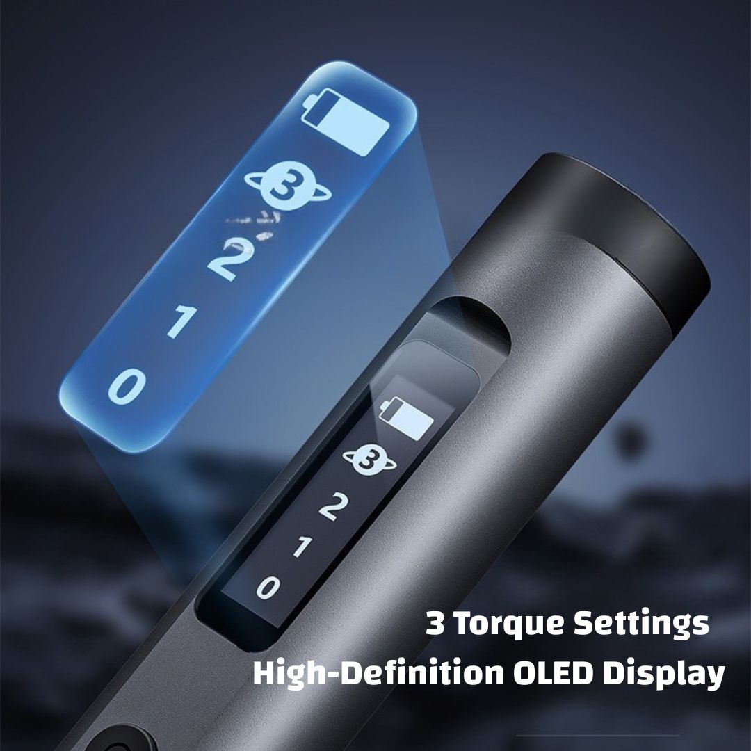 Rolling Electric Screwdriver with Rotating Storage | 62-in-1 S2 Precision Bit Set | OLED Display | Rechargeable Mini Power Driver for Home & DIY