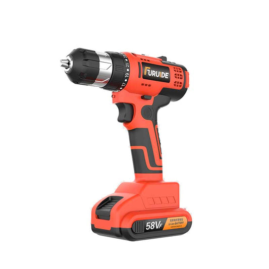 21V Cordless Handheld Electric Drill with Brushless Motor, 25 Gear Torque Adjustment for Drilling, Screwing, and Impacting