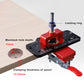 35mm / 1.4-inch Hinge Hole Positioner Hinge Jig with 4 Adjustable Hole Margins, Edge Lock Design, and for Various Panel Thicknesses