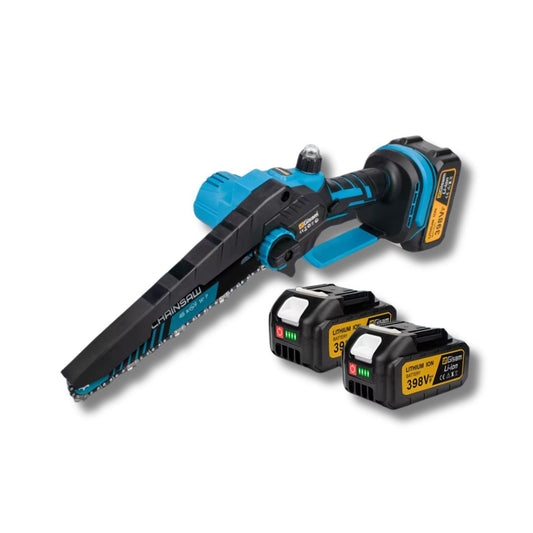 8” Cordless Brushless Chainsaw – Compact Power Cutter for Woodworking & Garden Use | Compatible with Makita 18V Batteries