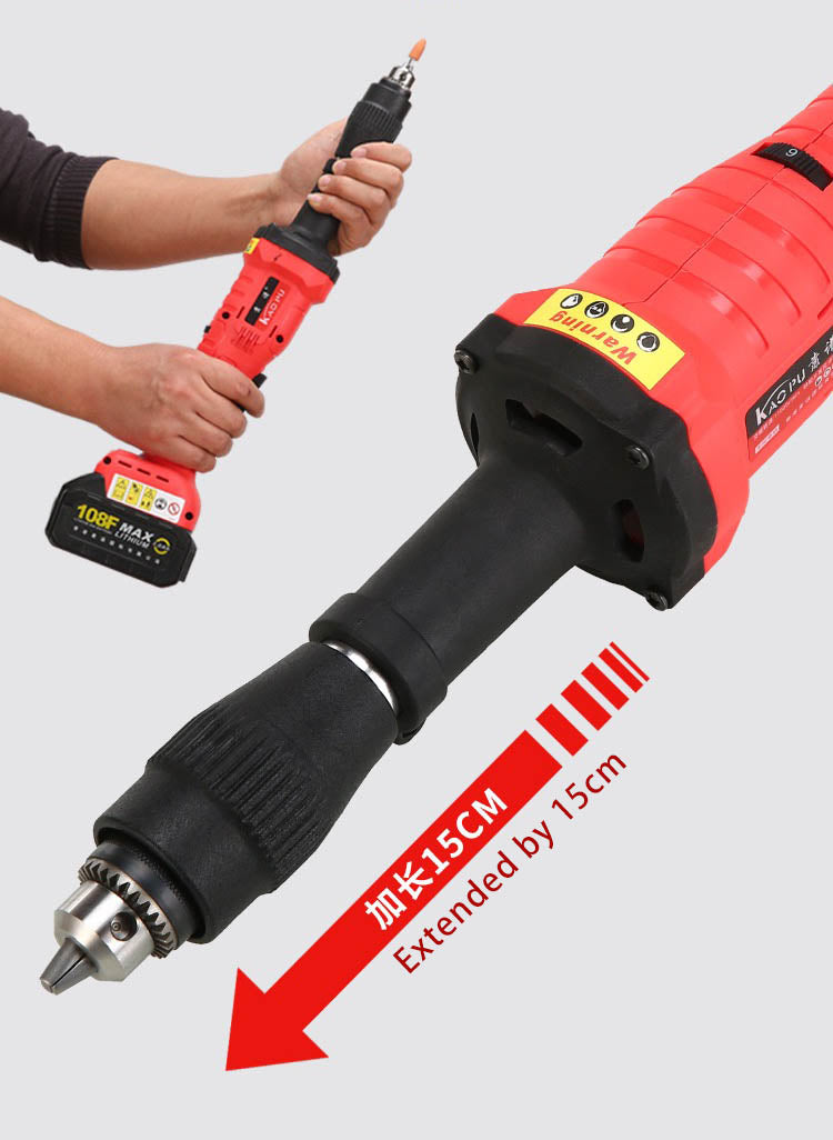 Brushless Lithium Electric 6mm Cordless Die Grinder with Upgraded Performance, Enhanced Safety & Durability, and Extended Shaft.