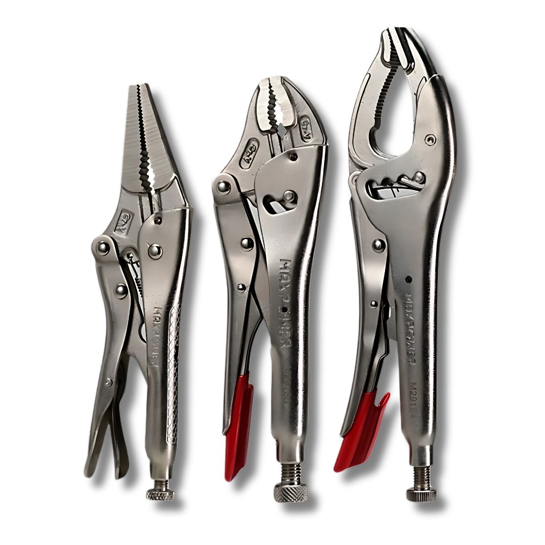 Industrial-Grade Locking Pliers Made of Chromium-Vanadium Steel, Featuring Integrated Brazing, with a Maximum Jaw Opening of 85mm (3.35’’)