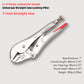 Industrial-Grade Locking Pliers Made of Chromium-Vanadium Steel, Featuring Integrated Brazing, with a Maximum Jaw Opening of 85mm (3.35’’)