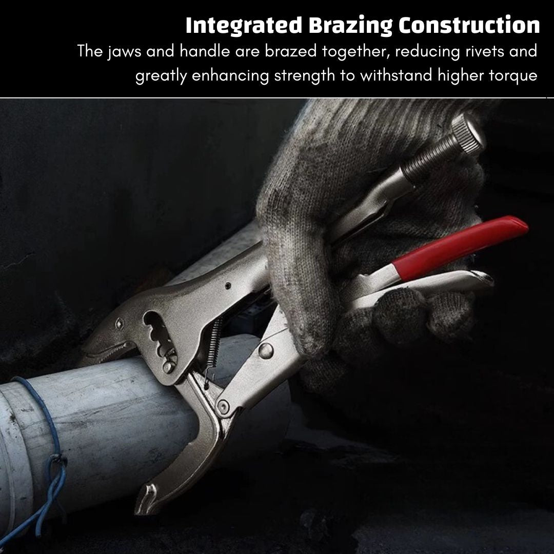 Industrial-Grade Locking Pliers Made of Chromium-Vanadium Steel, Featuring Integrated Brazing, with a Maximum Jaw Opening of 85mm (3.35’’)