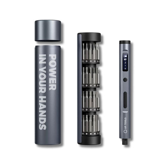 Rolling Electric Screwdriver with Rotating Storage | 62-in-1 S2 Precision Bit Set | OLED Display | Rechargeable Mini Power Driver for Home & DIY