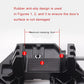 Versatile Door Hinge Jig with A Built-in Scale to Create Accurate Grooves for Hinges and Lock Body Guide Plates