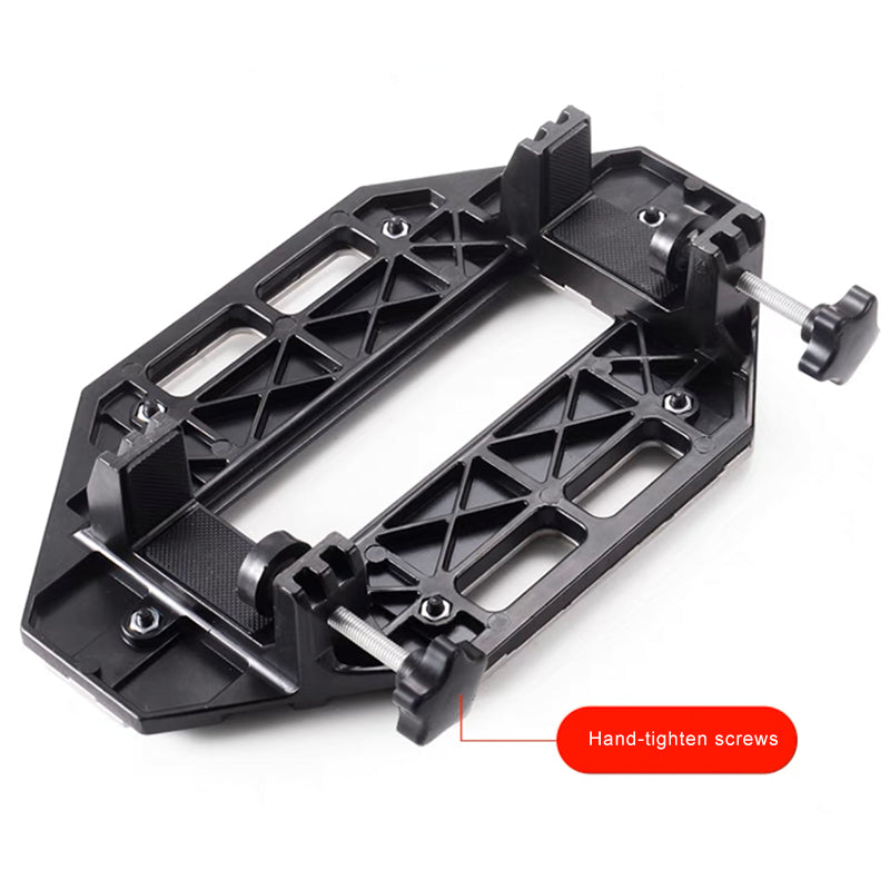 Versatile Door Hinge Jig with A Built-in Scale to Create Accurate Grooves for Hinges and Lock Body Guide Plates