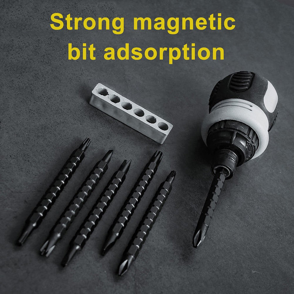 Mini Ratchet Screwdriver With Dual-Purpose Batch Head, Telescopic Design For DIY Projects, Repairs, Maintenance
